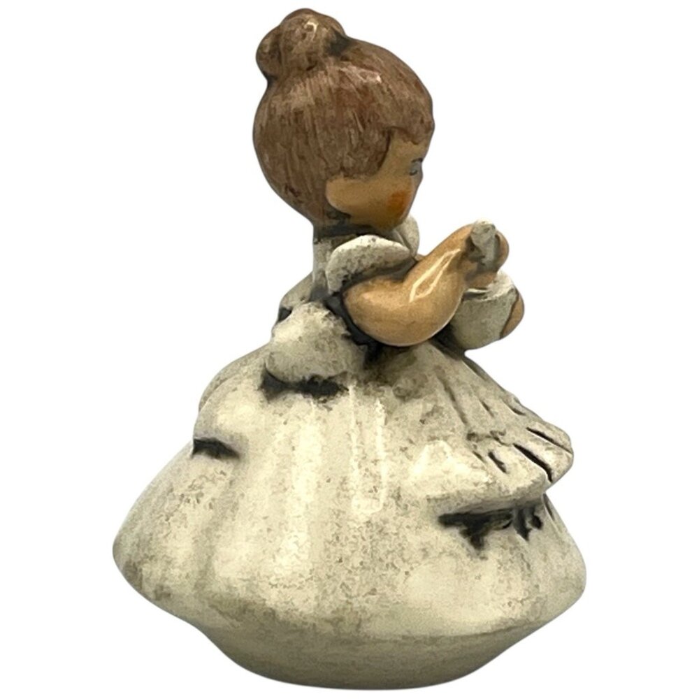 Vtg Porcelain Figurine Young Girl Holding Mixing Bowl and Spoon Stacy on Dress - Picture 2 of 5